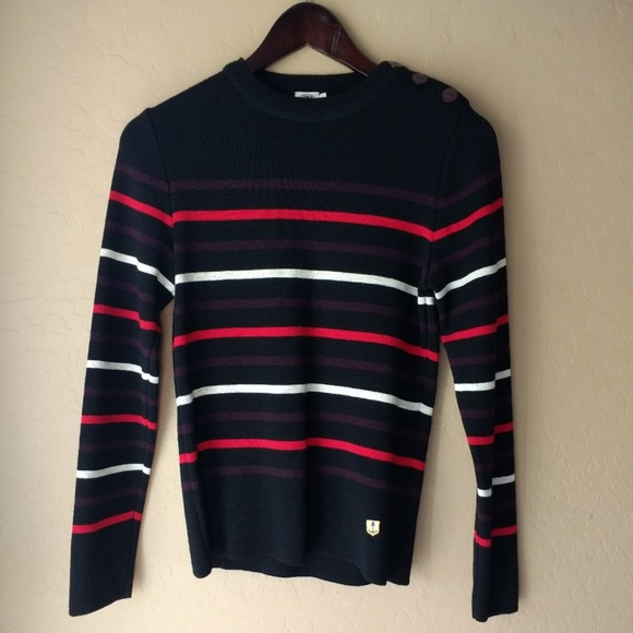 Armor Lux Sweaters - Armor Lux Breton Stripe Merino Wool Sweater